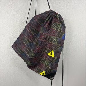 Dutch Bros Colorful Geometric Design Drawstring Backpack